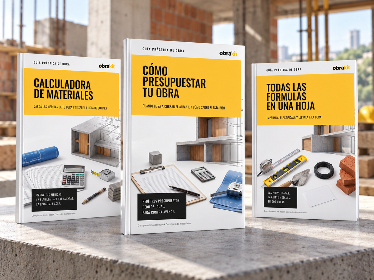 Cómputo de materiales — Guía práctica de obra + 3 Bonus