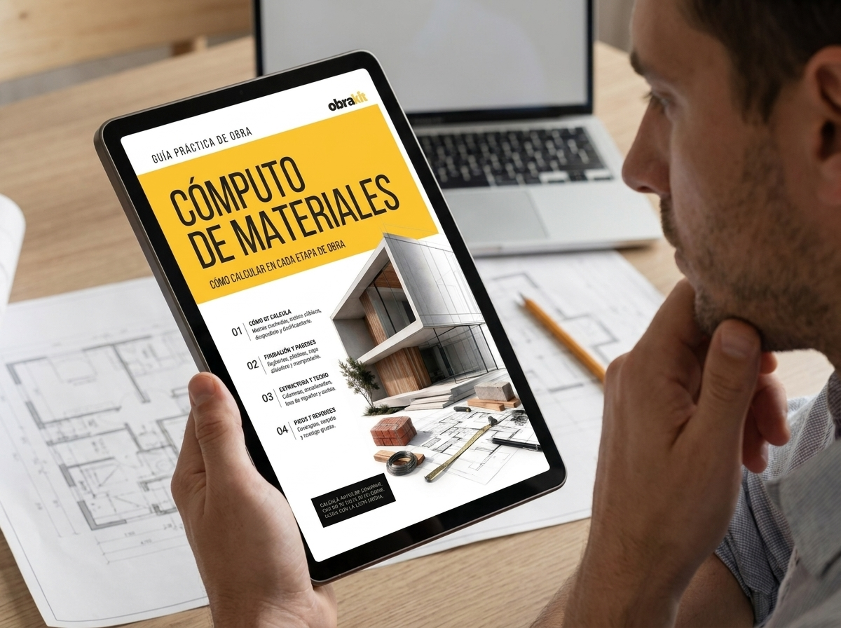Cómputo de materiales — Guía práctica de obra + 3 Bonus